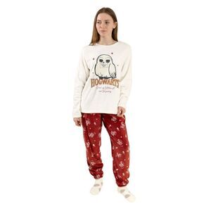 Harry Potter Womens/Ladies Hedwig Long-Sleeved Long Pyjama Set / Off White